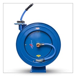 Picture of BluBird BLBBSWR5850 Retractable Hose Reel 5/8" x 50' Hot Water Rubber Hose 500 PSI