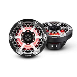 Picture of DS18 NXL-6M/BK 6.5" 2-Way Marine Coaxial Speakers with RGB LED Lights 100W RMS Black Pair