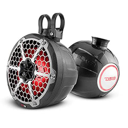 Picture of DS18 CF-PS8 8" Compact Wakeboard Tower Speaker Pod with RGB LED Lights