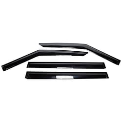 Picture of TrailFX 4818H 4-Piece Window Vent Rainguard Dark Smoke Acrylic