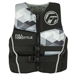 Picture of Full Throttle 14250070105022 Men's Rapid Dry Flex-Back Life Jacket XL Black Grey