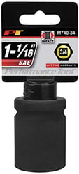 Picture of Performance Tool M740-34 3/4" Drive 1-1/16" Deep Impact Socket