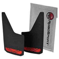 Picture of Hopkins 4326 Universal Mud Flaps 18x10 Inch Black with Red Prismatic Reflectors