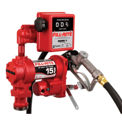 Picture of Fill-Rite FR1211H 12V DC Fuel Transfer Pump 15 GPM with Meter, Hose & Nozzle