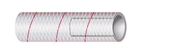 Picture of Sierra 16-162-0586 5/8" x 50' Clear Reinforced PVC Water Hose with Red Tracer