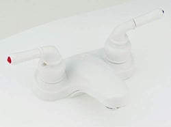 Picture of American Brass U-YWI77W 4-Inch Lavatory Faucet with Lever Handles White