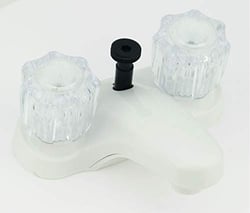 Picture of American Brass U-YJW73W 4-Inch Lavatory Faucet with Diverter and Crystal Handles