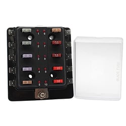 Picture of Cole Hersee 880026-BP 10 Circuit Mini Fuse Block with LED Indicators