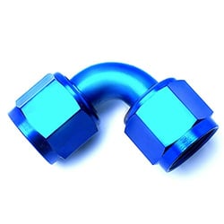 Picture of SPEEDFX 560890 -8AN 90 Degree Swivel Hose Fitting Blue Anodized Aluminum