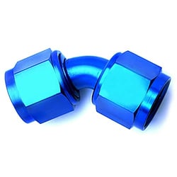 Picture of SPEEDFX 560645BK -6AN 45 Degree Black Swivel Hose Fitting