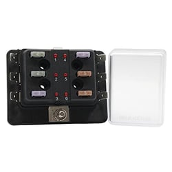 Picture of Cole Hersee 880025-BP 6-Circuit Mini Fuse Block with LED Indicators