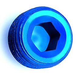 Picture of SPEEDFX 560406BK -4AN Black Aluminum Flare Plug