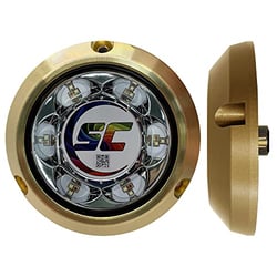 Picture of Shadow-Caster SC3-CC-BZSM LED Underwater Light Bronze Surface Mount 3000 Lumens Color Changing