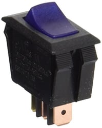 Picture of Valterra DG136VP SPST Illuminated On/Off Rocker Switch Blue/Black