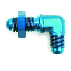 Picture of SPEEDFX 560433BK -4AN 90 Degree Bulkhead Flare Fitting Black