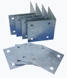 Picture of Dock Edge DE85225F Howell Stationary Inside Corner Kit with Hardware
