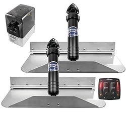 Picture of Bennett 6BT-50110-85-00 Classic Hydraulic Trim Tab Kit 18x9 with OBI9000H Control