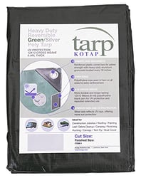 Picture of Kotap TGS-1225 Heavy-Duty Green Poly Tarp 12' x 25'