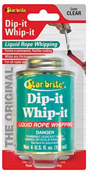 Picture of Starbrite 084907B Dip-It Whip-It Clear Rope End Whipping Coating 4 oz