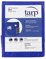 Picture of Kotap TRA-1216 Blue Vinyl Tarp 12' x 16' Heavy Duty Waterproof Cover