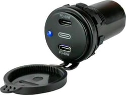 Picture of Sea-Dog Line 426522-1 Dual USB-C Power Socket with Power Delivery