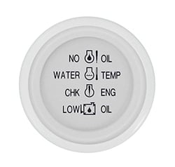 Picture of Sierra 68385P Marine Gauge White Bezel with Black Graphics