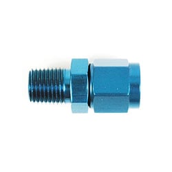 Picture of SPEEDFX 560851BK -8AN to 3/8 NPT Straight Swivel Adapter Fitting Black