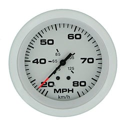 Picture of Sierra 68372P Arctic 3" Speedometer Kit 80 MPH White Marine Gauge