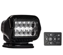 Picture of Golight 30214ST Stryker ST LED Searchlight Permanent Mount Black 12V