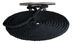 Picture of Sea-Dog Line 302116035BK-1 Double Braided Nylon Dock Line 5/8" x 35' Black