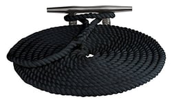 Picture of Sea-Dog Line 302112030BK-1 Double Braided Nylon Dock Line 1/2" x 30' Black