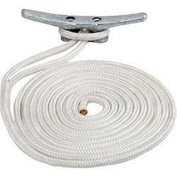 Picture of Sea-Dog Line 302116050WH-1 Double Braided Nylon Dock Line 5/8" x 50' White