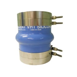 Picture of Trident Marine 272V6000-S/S Blue Silicone Wet Exhaust Hump Hose 6" ID x 8" with Clamps