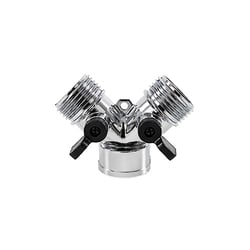 Picture of Camco 20114 Fresh Water Hose Wye Valve - Metal Y-Splitter with Shut-Off Valves