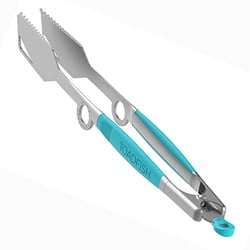 Picture of Toadfish 1090 Ultimate Grill Tongs 17-Inch Stainless Steel BBQ Cooking Tongs