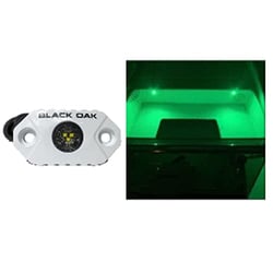 Picture of Black Oak LED MAL-G Marine Accent Light Green LED White Housing