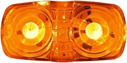 Picture of Peterson Fluid M38AMV LED Amber Marker Light 4x2 Inch Rectangular Double Bulls-Eye