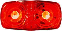 Picture of Peterson Fluid M38RMV LED Rectangular Double Bullseye Clearance Marker Light 4" x 2" Red