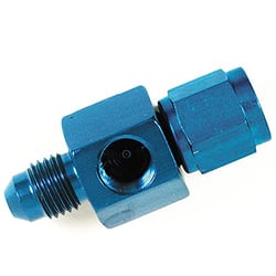 Picture of SPEEDFX 561011BK -10AN Straight Adapter Fitting with 1/8 NPT Pressure Gauge Port