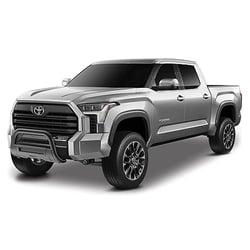 Picture of TrailFX B1614T 3.5 Inch Oval Bull Bar Black Steel for Toyota Tundra