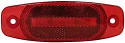Picture of Peterson Fluid 130R Rectangular Hard-Hat Clearance Marker Light with Reflex 6" x 2.06" Red
