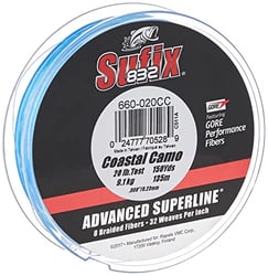 Picture of Sufix 660-020CC 832 Braid 20 Lb Coastal Camo Fishing Line