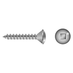 Picture of Seachoice SC3477 #10 x 2-1/2" Square Drive Oval Head Sheet Metal Screws Stainless Steel 50-Pack