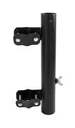 Picture of Camco 51612 RV Ladder Mount Flagpole Holder, Black Powder Coated Steel