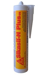 Picture of Sika 432029 Sikasil-N Plus Neutral Cure Silicone Sealant White 10 oz Cartridge