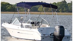 Picture of Carver Covers A5469TB05 3-Bow Bimini Top 54" High 6' Long Captain Navy