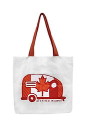 Picture of Camco 53371 Life Is Better at the Campsite Canvas Tote Bag