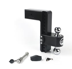 Picture of Weigh Safe CTB10-3KACERBLA 180 Hitch 10" Drop 3" Shank Black Cerakote w/ Chrome Ball