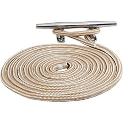 Picture of Sea-Dog Line 302116015G/WT-1 Double Braided Nylon Dock Line 5/8" x 15' Gold/White