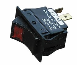 Picture of Whitecap Industries S8048C Momentary Rocker Switch On/Off/On 12V 15A Illuminated Black